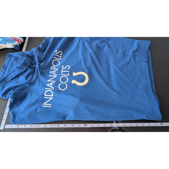 Nike NFL Team Apparel Womens Indianapolis Colts Cowl Neck Sweatshirt Size Large - Picture 7 of 9